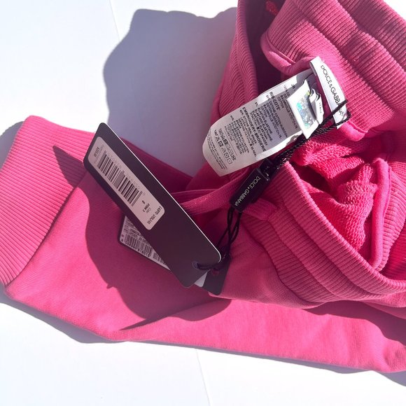 NWT Authentic Kids Dolce & Gabbana Pink Sweat Pants Joggers 7/8 - Picture 5 of 9